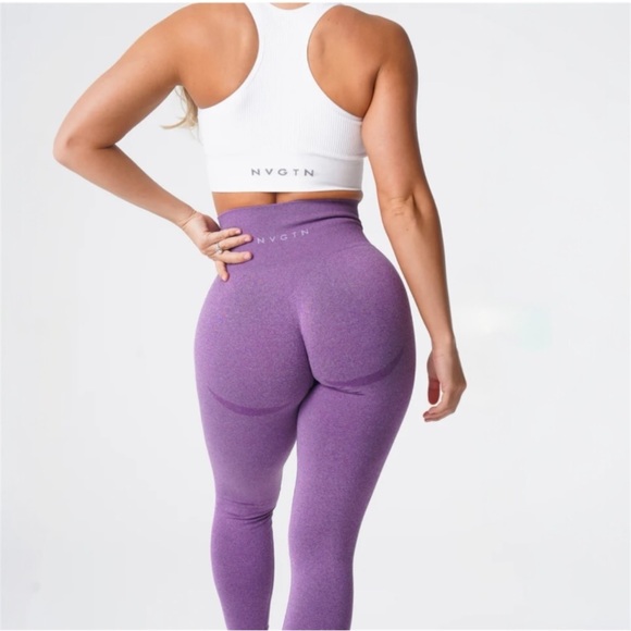 NVGTN Contour Seamless Leggings•Violet💜 - Picture 3 of 12